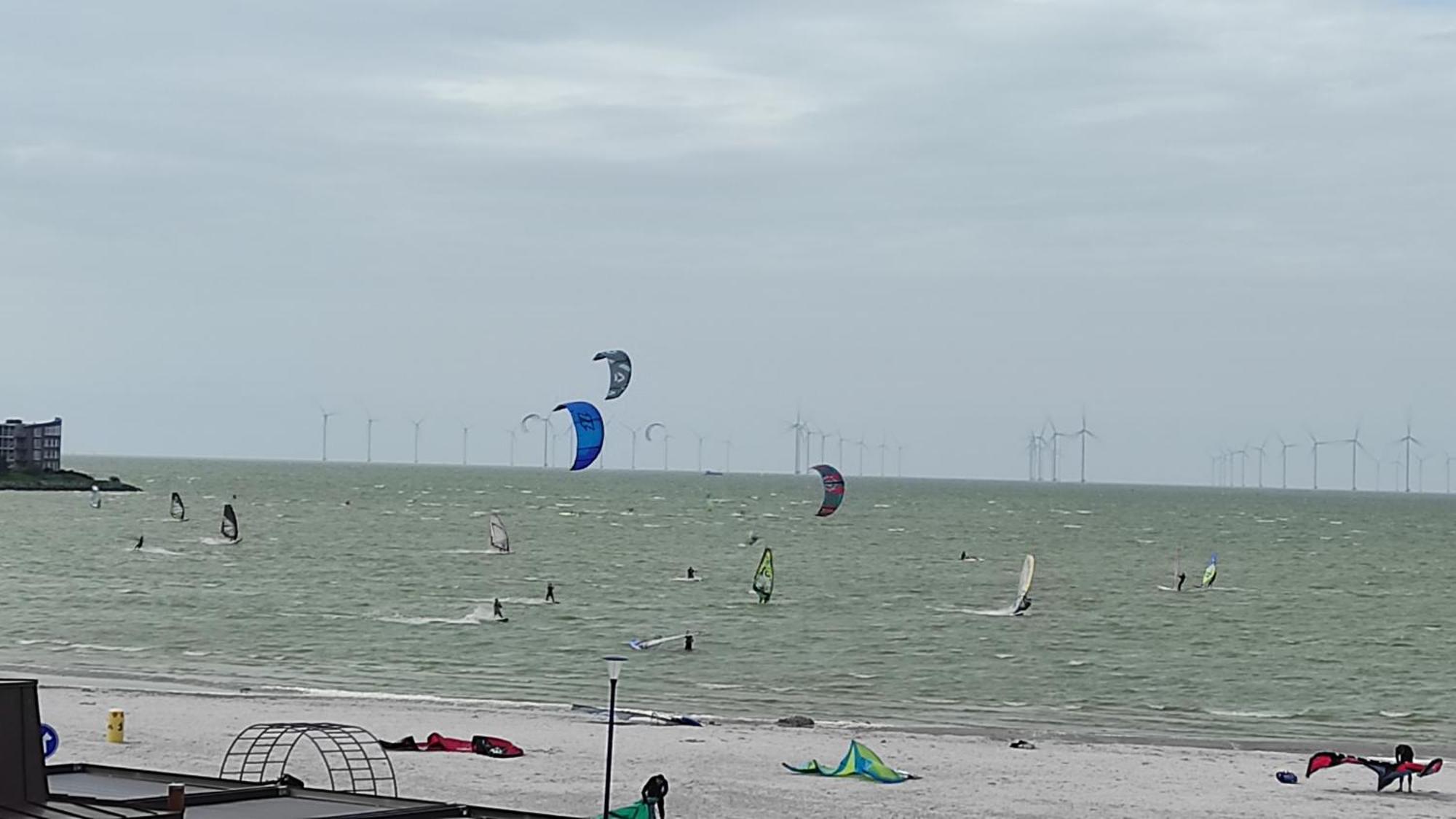 Appartement Ijsselmeer Makkum Strand Extérieur photo